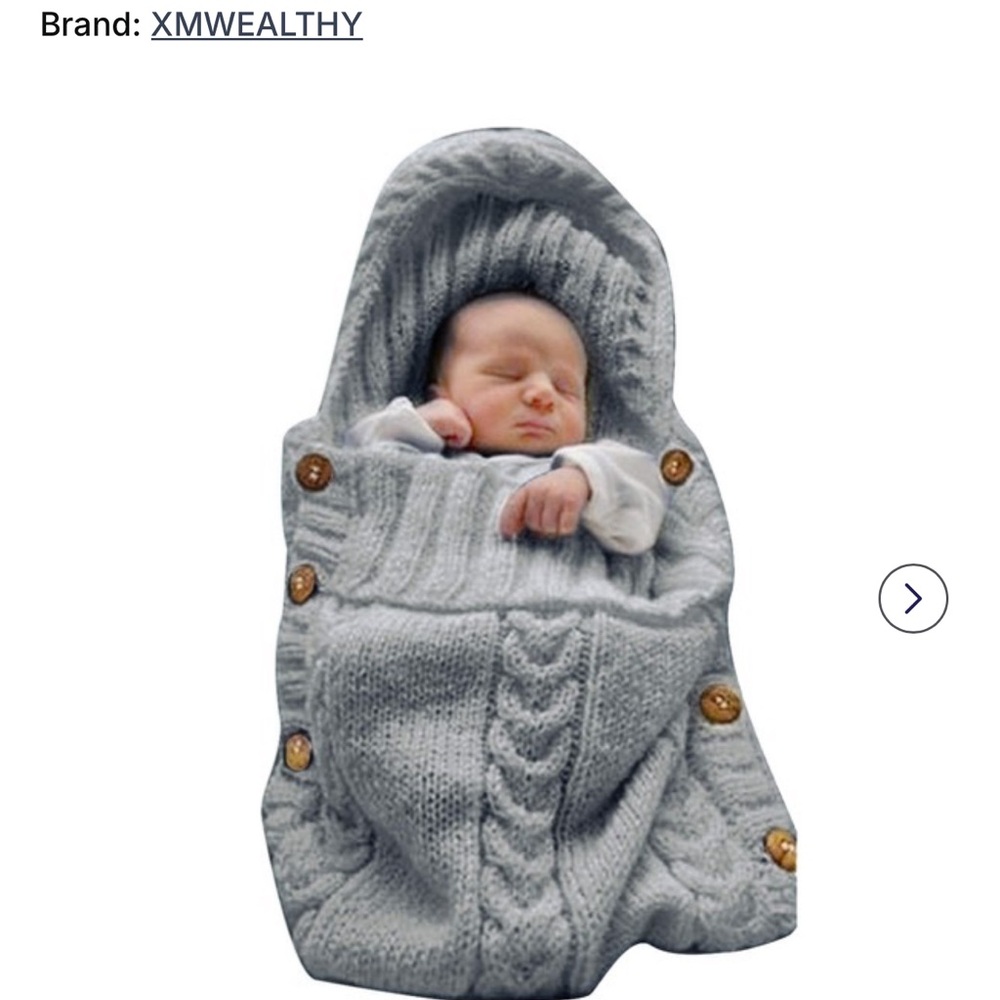 Newborn Baby Wrap Swaddle Blanket - Picture 3 of 4